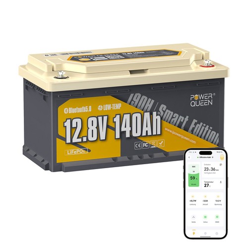 Powerqueen batteria 12v 140ah - batteria,