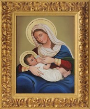 QUADRO ARTE E FEDE " MADONNA DEL LATTE"