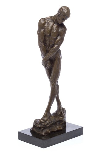 Scultura bronzo uomo nudo - , arte