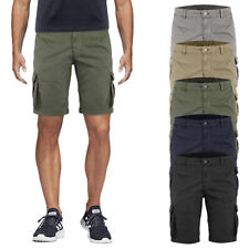 Bermuda Uomo Cargo Cotone Shorts Multitasche Corto Con Tasconi VEQUE