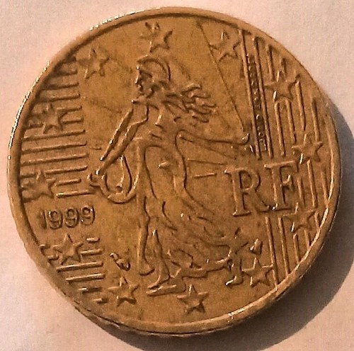 Centesimi francia 1999 - francia, rara