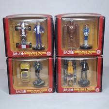 Lupin III The 3rd Mini Car & Figure Complete Set Fiat 500 Ferrari Banpresto 2001