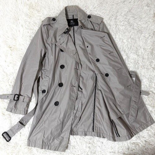 Burberry black label trench - black,