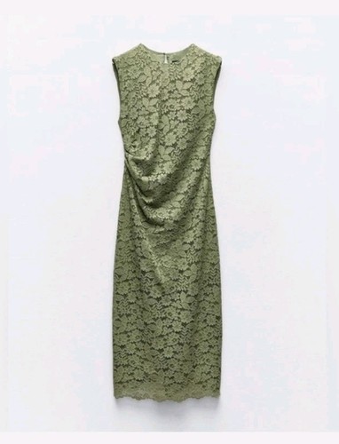 Abito midi zara - midi, oliva