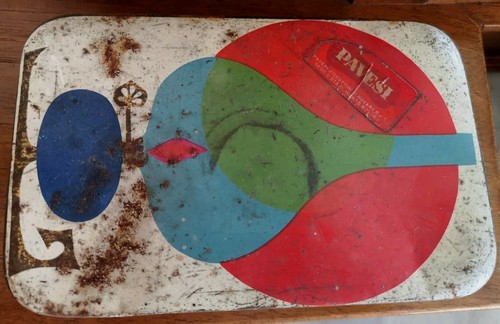 Scatola latta pavesi vintage - latta,