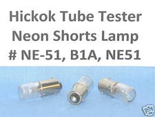 3 HICKOK TUBE TESTER LAMPADA