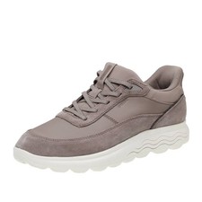 Geox Spherica Plus - Sneakers Traspiranti In Pelle Sabbia - Taglia 37 [24cm]