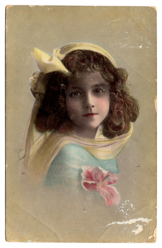 Fanciulla con fiore ritratto - fanciulla,