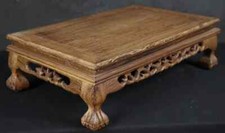 Tavolo bonsai giapponese legno massello anni '50 artigianato interni Kadai-