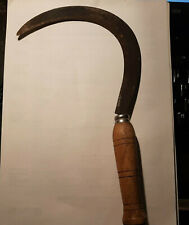 FALCE FALCIOLA FALCINO RONCOLA COLTELLINO MANICO LEGNO MARCATA 6/0 - VINTAGE