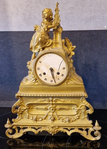 Pendule bronze doré charles - bronze,