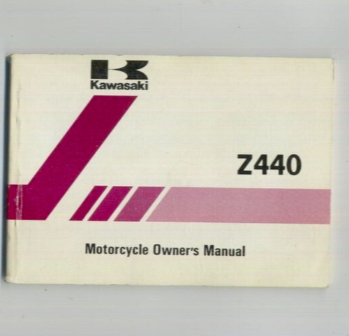 Kawasaki manuale uso z440 - kawasaki,