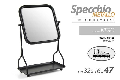 Specchio metallo serie - in,