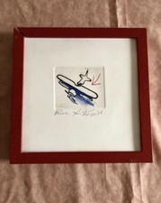 REGGIOLI ALESSANDRO- VOLO Incisione dipinta Galleria Tornabuoni Firenze Quadri