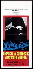 LOCANDINA OPERAZIONE OVERLORD  Stuart Cooper Brian Stirner, Sbarco Normandia