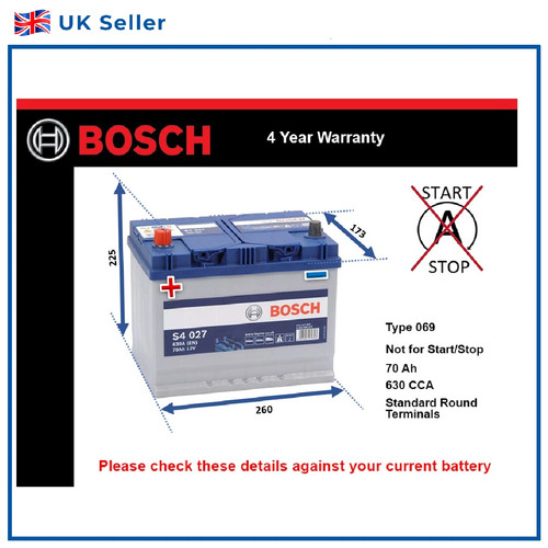 Batteria auto s4027 bosch - batteria, 069