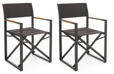 Set 2 Sedie Pieghevoli da