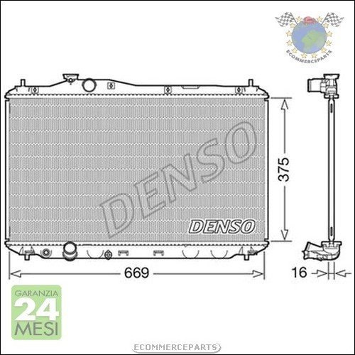 Radiatore acqua denso per - denso,