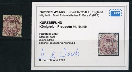 Prussia michel numero 19b - prussia,