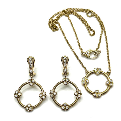 Set collana orecchini judith - orecchini,