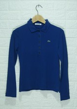 Polo Lacoste Donna Blu Maniche
