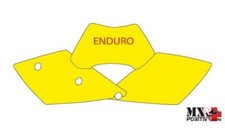 KIT ADESIVI PORTANUMERO KTM EXC 125 2005-2007 BLACKBIRD 3513/GF GIALLO FLUO