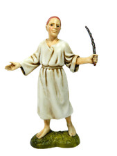 Pastore Arabo Cammelliere Bianco Landi Moranduzzo CM 10 - Pastori Presepe