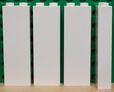 Lego articolo 2454 - Brick 1X2X5 Blocked Open Studs - Colore White