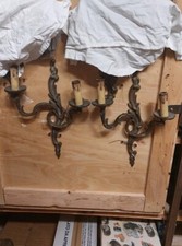 Coppia Applique Bronzo Stile