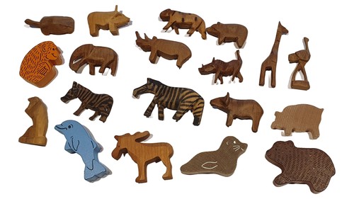 Markenlos set animali legno - markenlos,