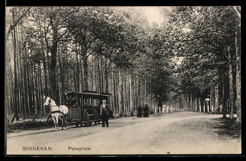 Cartolina ginneken vista - ginneken,,