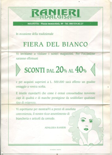 Volantino pubblicitario - volantino,