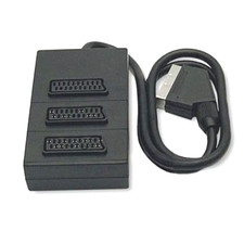 MULTIPRESA SCART FEMMINA CIABATTA PRESA 3 POSTI TV DECODER LETTORE DVD