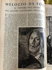 2 Articoli stampa d'epoca Melozzo da Forlì - Nisiro 1938 21 pagine 32 foto