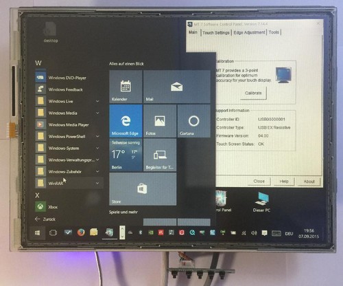 Pollici touchscreen lcd vga - 15,