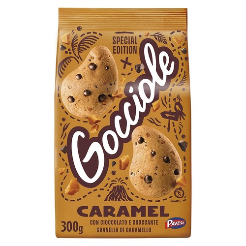 Biscotti gocciole caramel - caramel, al