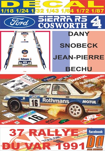 Decal ford sierra cosworth - sierra,