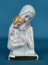 Ronzan Torino Piccola Statua Madonna Con Bambino Ceramica Anni ‘50 Uso Restauro