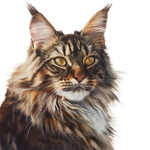 Adesivi maine coon gatto - maine,