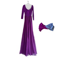 Set Fotografico Premaman: Abito Viola+Gonnellino Servizio Fotografico Maternità