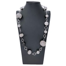 Collana lunga palline strass - collana,