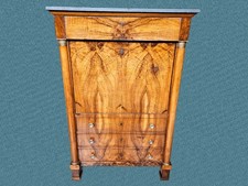 SECRETAIRE IN NOCE IMPERO CON PIANO MARMO EPOCA XIX SECOLO RESTAURATO
