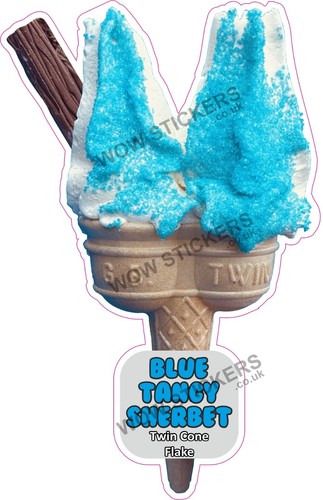 Adesivo furgone gelato twin - adesivo,