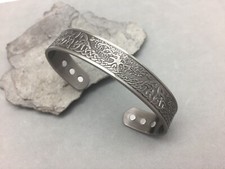 Bracciale Albero della Vita Celtico BioMag Magnetoterapia Misura Grande Larghezza 5/8"