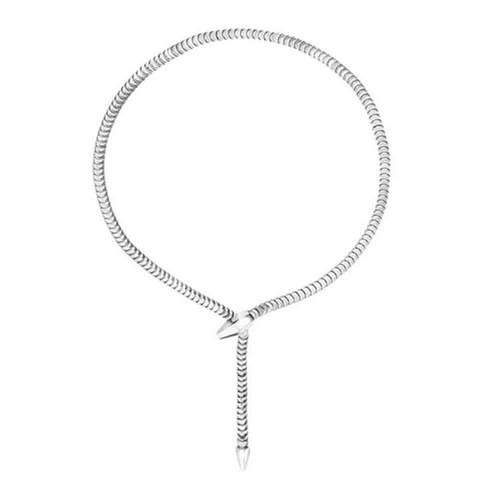 Collana donna acciaio - acciaio, silver