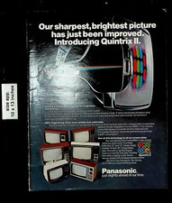 Panasonic Quintrix II 1976 obiettivo quadro più luminoso TV stampa vintage pubblicità 26503