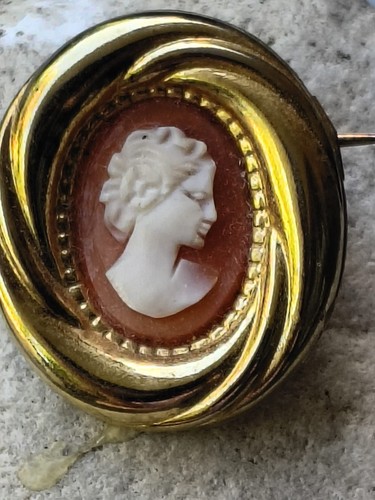Antike vintage kamee - vintage, brosche