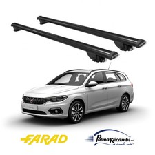 IRON110+BM07 BARRE PORTATUTTO FARAD NERE  NUOVA FIAT TIPO STATION WAGON 2016>