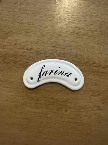Targhetta farina ceramica - targhetta,