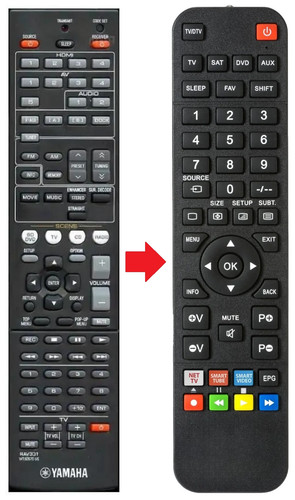 Telecomando adatto per yamaha - per,